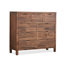 Armoire d'appoint en bois manufacturé brun massif-1802341183