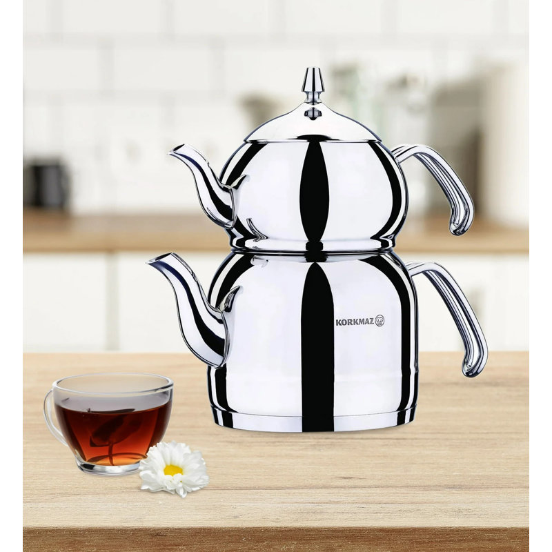 ORIXFORCE Stove Kettle 2.4 Quarts Stainless Steel Whistling Stovetop Tea Kettle