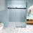 76" (H) Frameless Soft-Closing Shower Door, 1/4" (6Mm) Tempered Glass Single Sliding-120178944-120178945
