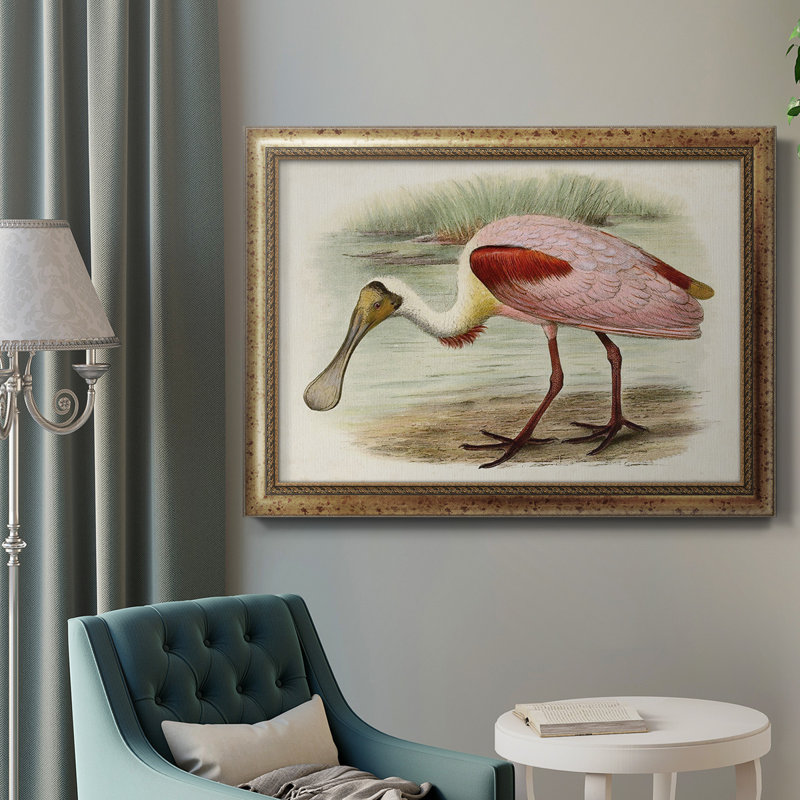 Roseat Spoonbills II - cadre photo, impression sur toile, H 20 po x l 16 po x P 2,5 po