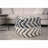 Pouf, 16x16x16 Cotton Wool Blend, Natural & Blue for Living Room | Natural | Wool