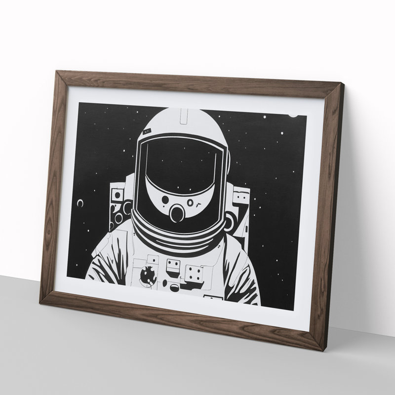 Astronaut Monochrome Vol.2 - Framed Print
