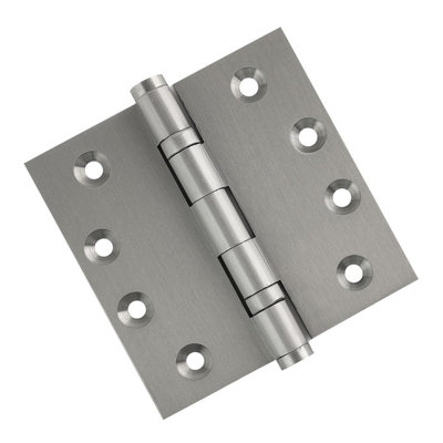 Charnière de porte simple à roulement à billes en laiton massif H 4,5 po x l 4,5 po