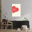 «Love Duo Heart», reproduction d'art audacieuse et abstraite-129895824