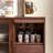 All-solid wood multi-functional storage sideboard-482081118