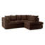Jumbo Cord Upholstered Corner Sofa Small Back Cushion with Foot Stool -124794849-115617609