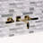 Kingston Brass Whitaker Two-Handle 3-Hole Wall Mount Bathroom Faucet-91118402