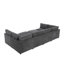 Canapé modulaire de coin symétrique de 129 po avec repose-pieds Arvill Amuri-1889310605