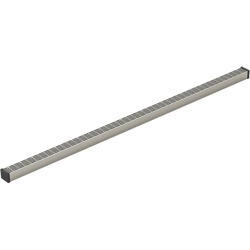 Linear Grid Shower Drain, Anodized Brushed Nickel