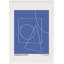 Geometric Abstraction in Blue by Romina Gadler - Framed Wall Art-1681642112-1681642140