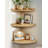 Farmhouse Rustic Corner Floating Shelf