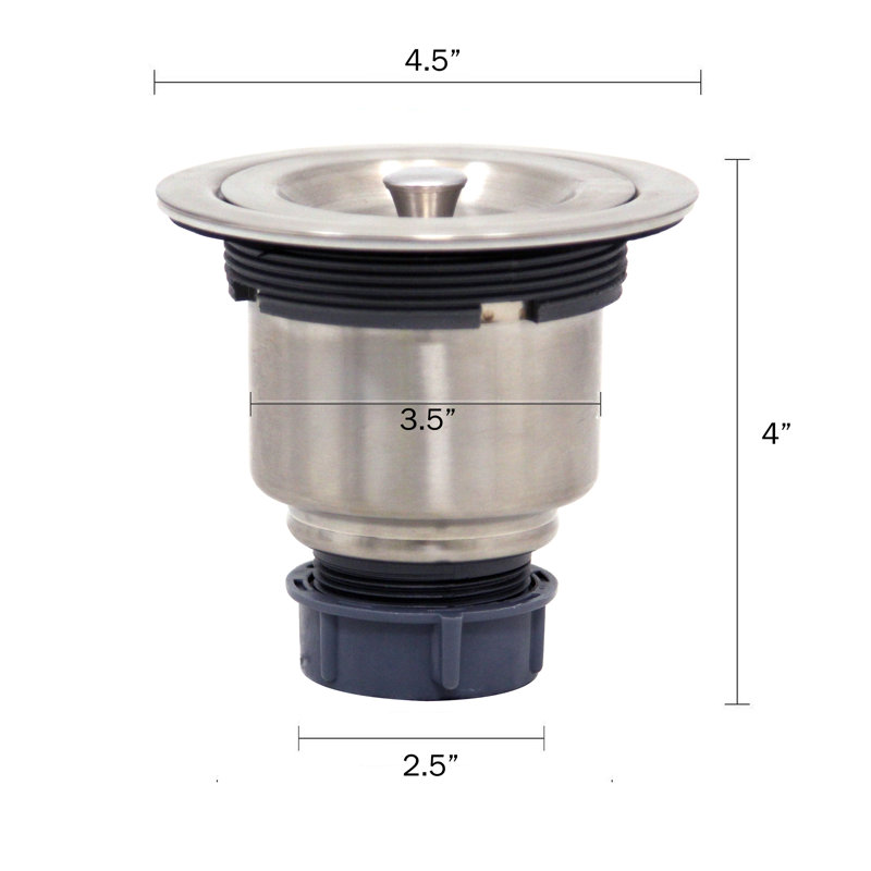 3.5'' W Basket Strainer
