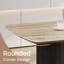 Bureau moderne rectangulaire 63 ", bureau en faux marbre avec plateau double