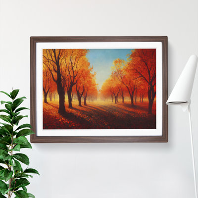 Autumn Forest Painting Vol.4 - Single Picture Frame Print