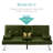 Owlex Modern Convertible Futon Sofa w/ Removable Armrests, 2 Cupholders-1055220601