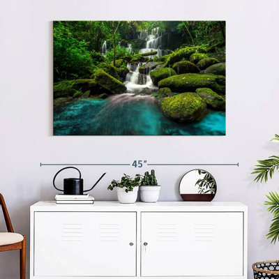 Scène de forêt en cascade