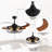 Caronni 48'' Retractable Blades Ceiling Fan with Remote Control and Light Kit Included-2037490191
