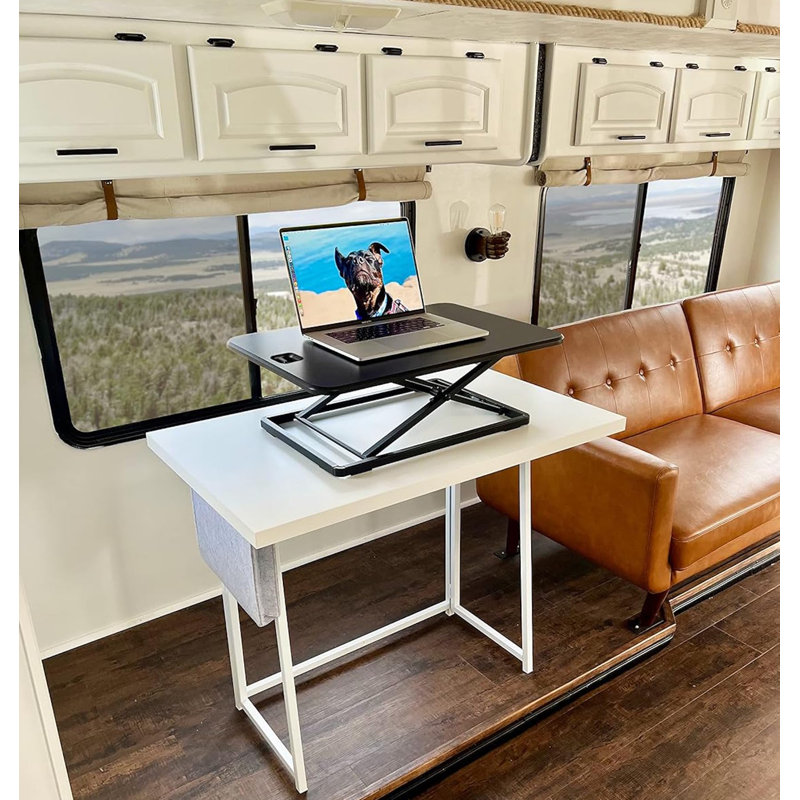 Élévateur de table pour bureau - Chariot ou support pour ordinateur portable / ordinateur à hauteur ajustable