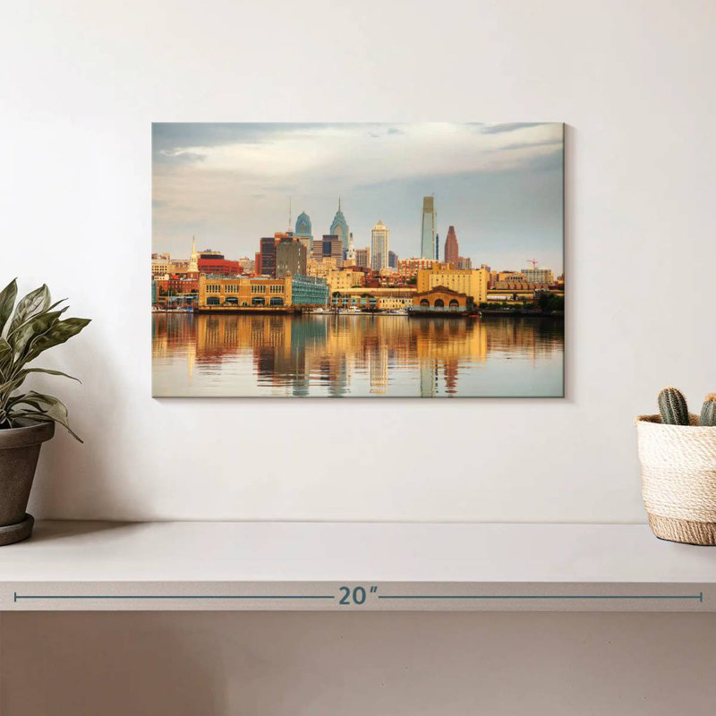 Sireci Philadelphia City Reflection, 8" H x 12" W