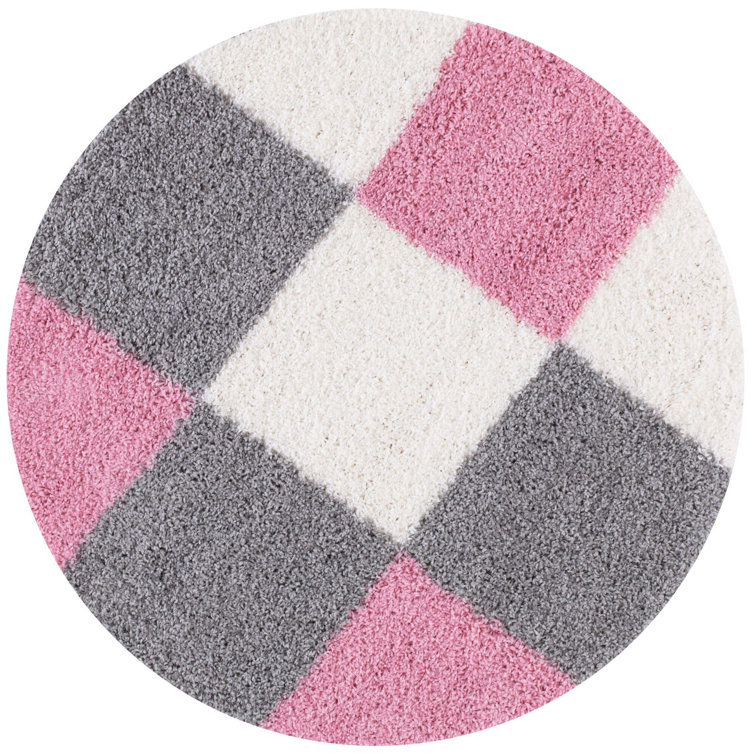 Myshaggy Collection Rugs Geometric Design in Pink