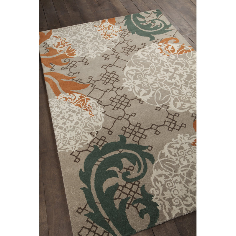 Luxe Azure Tufted Wool 8' x 10' Rectangular Area Rug