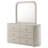 Sonya 6-Drawer Upholstered Bedroom Dresser With Mirror Ivory