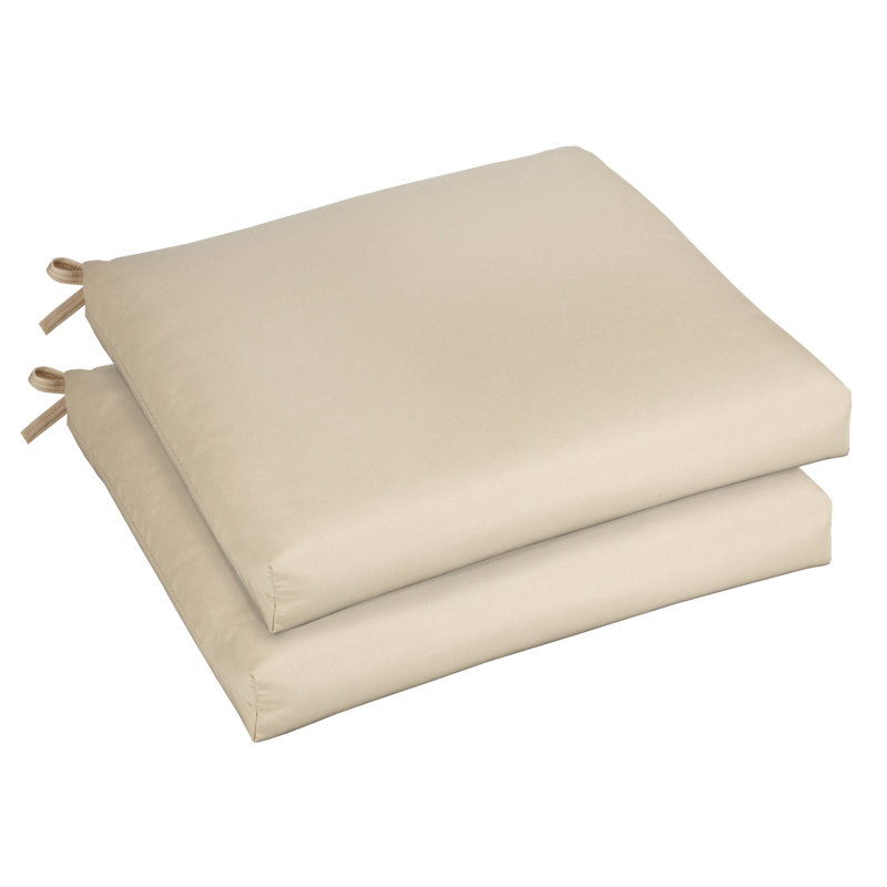 Coussin de siège Mcneill Sunbrella, Toile Sunbrella® beige antique, L 19 po x P 19 po