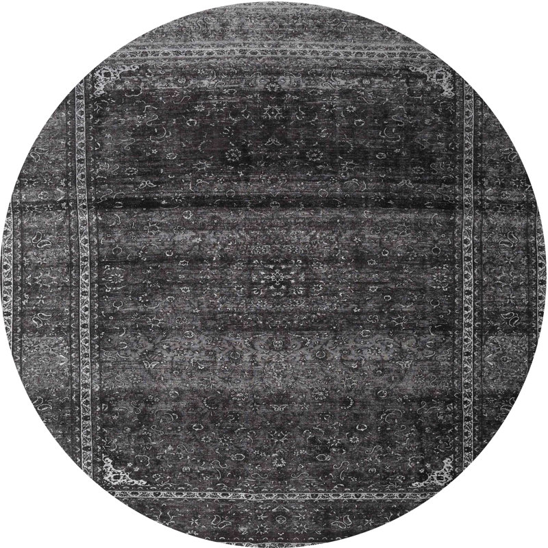 Oriental Indoor Rug, Round 5'