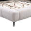 Très grande tête de lit et pied de lit en chenille tapissier très grand, lits en forme de coquillage, beige