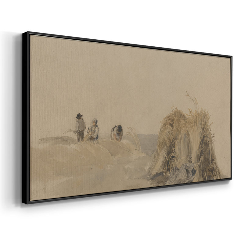 Série paysage - DCCVVI - Toile tendue avec châssis encadré - Prêt à être accroché, Noir, H 17 po x l 33 po