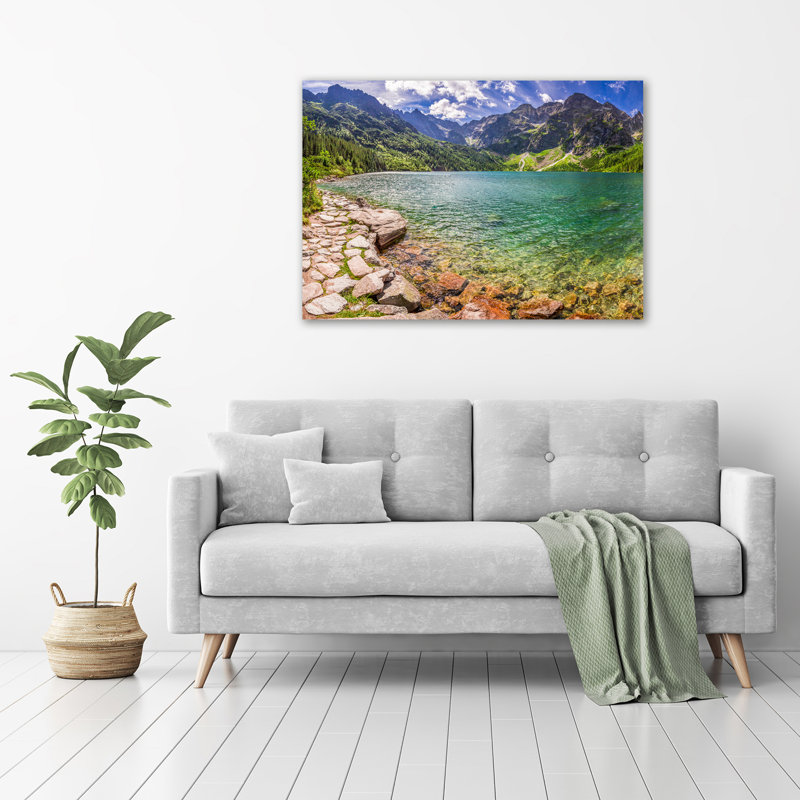 Sea Eye Of The Tatra Mountains - No Frame Print on Glass