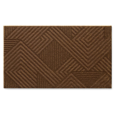 Town & Country Living AllWeather Chevron Geo Door Mat