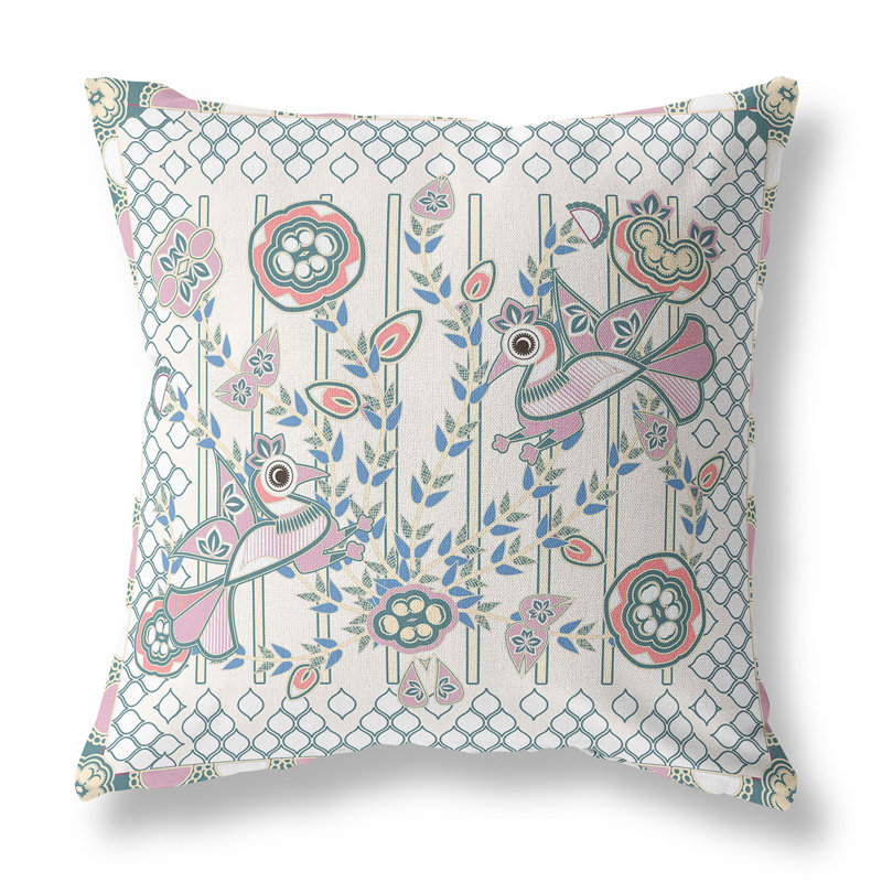 Coussin 18 po x 18 po, Blanc cassé