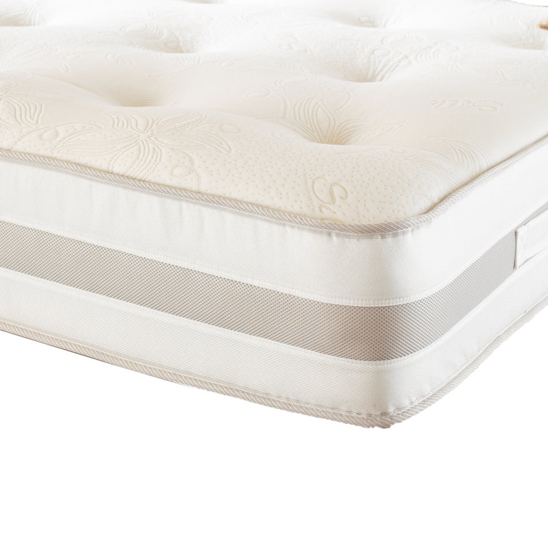 25cm Foam Free 1000 Pocket Sprung Mattress, Dual Sided, Med-Firm Feel, Low Motion Transfer, Hypoallergenic & Breathable Mattress  