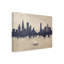 «Chicago Illinois Skyline Concrete» par Michael Tompsett, impression sur toile tendue-1033099967