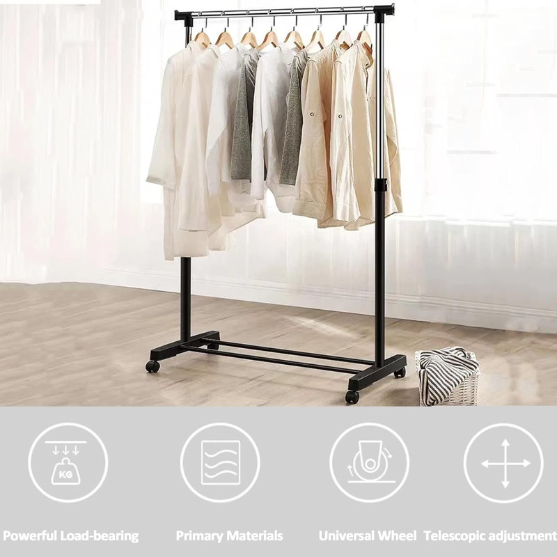 75cm Rolling Clothing Rack