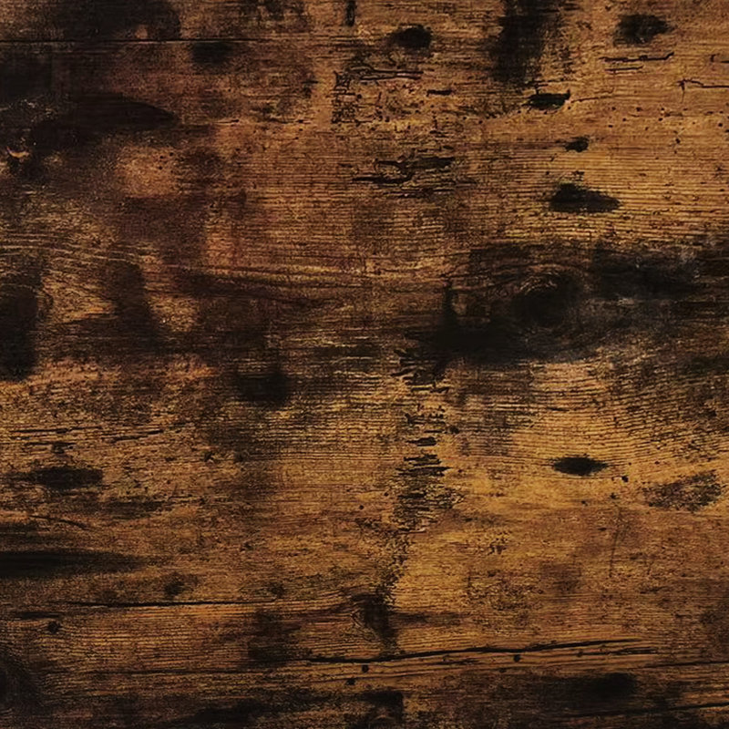 Ensemble de table à hauteur de comptoir rustique brun et 2 tabourets. Fabriqué en fer résistant. Assure une fabrication stable. Couvre-pieds antidérapants. Tabourets pliables pour plus d'espace. Élégant grain de bois en métal
