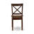 3 Piece Dining Room Furniture Set Contains a Round Kitchen Table with Pedestal and 2 Dining Chairs, Mahogany
