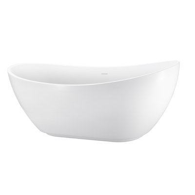 Farreli 66.14 " L x 29.13 " W Freestanding and Mounting / Installation Required Soaking Acrylic Bathtub