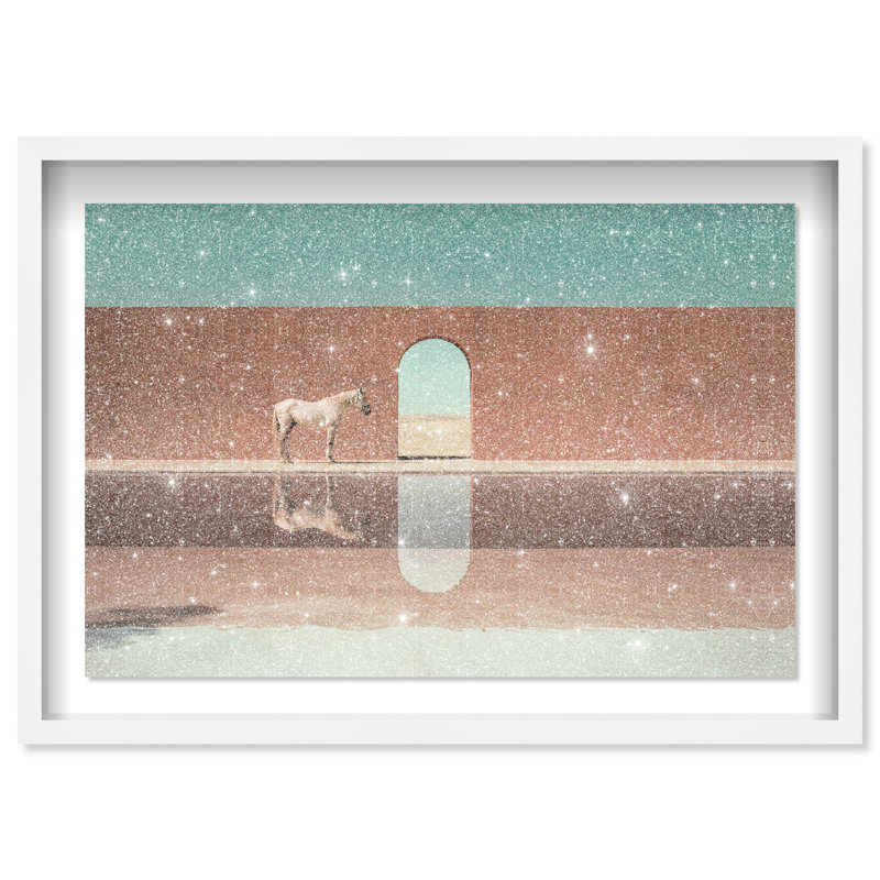 Western Reflections Print by Oliver Gal, 25.5"H x 17.5"W, White Shadowbox