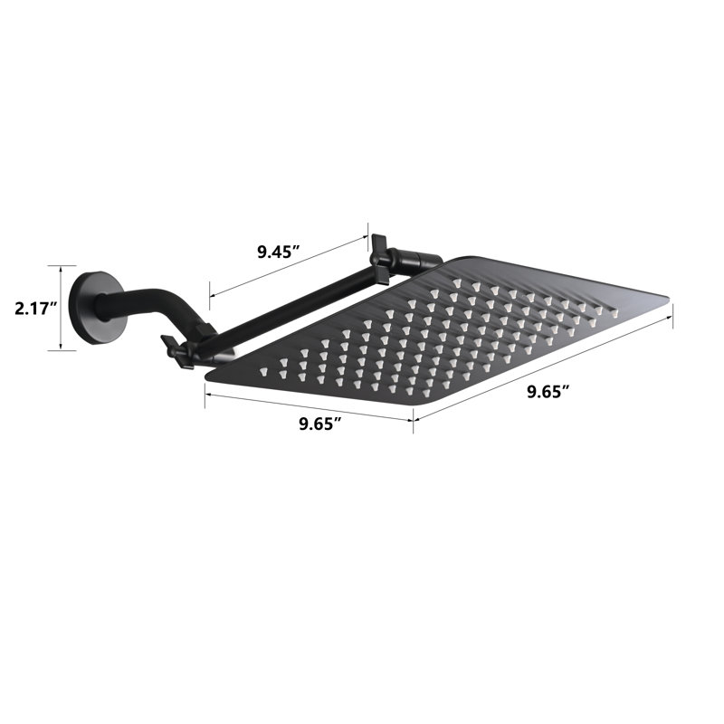 Adjustable Shower Head 2.5 GPM GPM, Matte Black