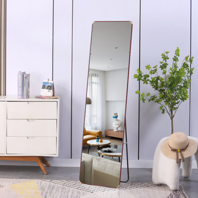 60 po x 16,5 po Le miroir pleine longueur 4Th Miroir mural, miroir de maquillage de salle de bain, vestibule de chambre à coucher, magasin de vêtements, fixation murale, miroir