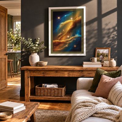 Cosmic Hands Modern - Framed Print