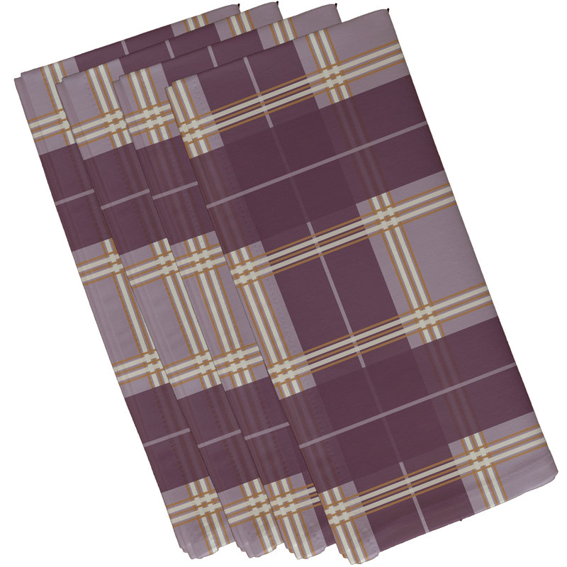 Ensemble de serviettes 4 pièces Abbot, L 18 po x L 18 po, Violet