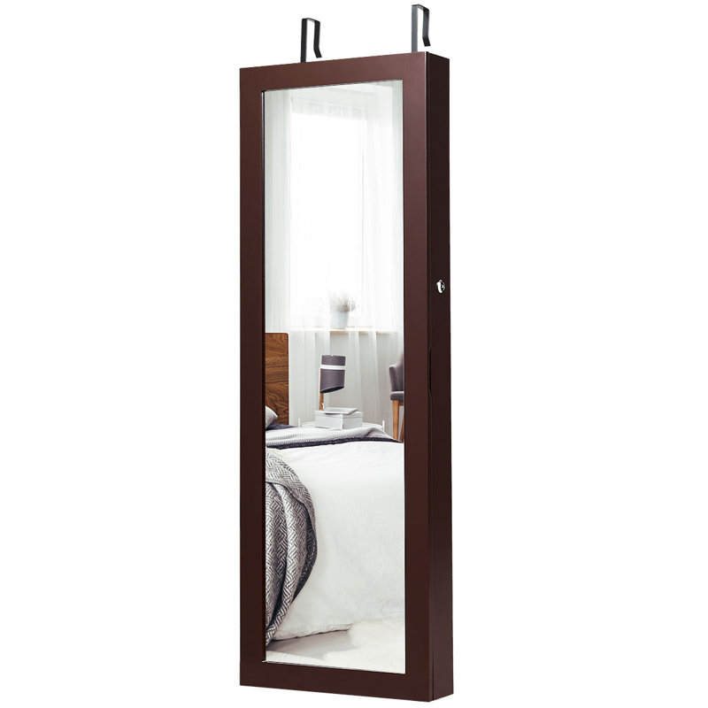 Moncia Jewelry Armoire, Brown