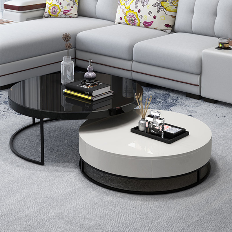 Multi-functional creative premium round tea table