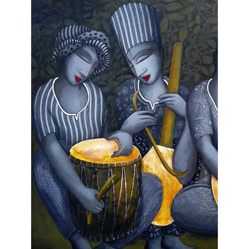 Attrait de l'amour | Acrylique sur toile | Par Samir Sarkar