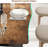 Rustic Wave Edge Dining Table for 6-8, Thick MDF Top with Metal Frame, Waterproof-786231582-786231552-786231553
