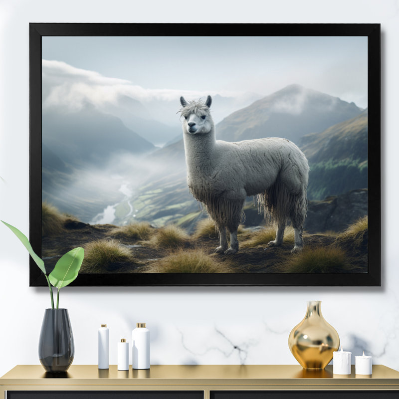 Alcapas Mountain Majesty - impression, H 30 po x l 40 po x P 1,5 po, Cadre photo noir