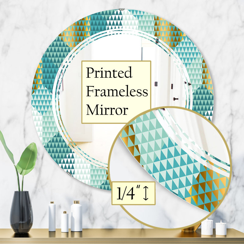 Miroir mural Triple C Hexagon IV Glam, H 31,5 po x l po